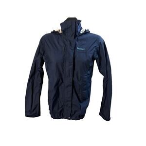 Marmot Waterproof Rain Jacket – Navy Blue – Size XS